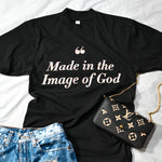 Made In The Image of God - Premium Black Tee