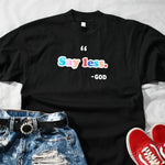 Say Less - Premium Black Tee