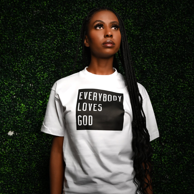 Logo Tee White (Everybody Loves God)